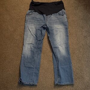 Liz Lange Blue Boot Cut Maternity Jeans
